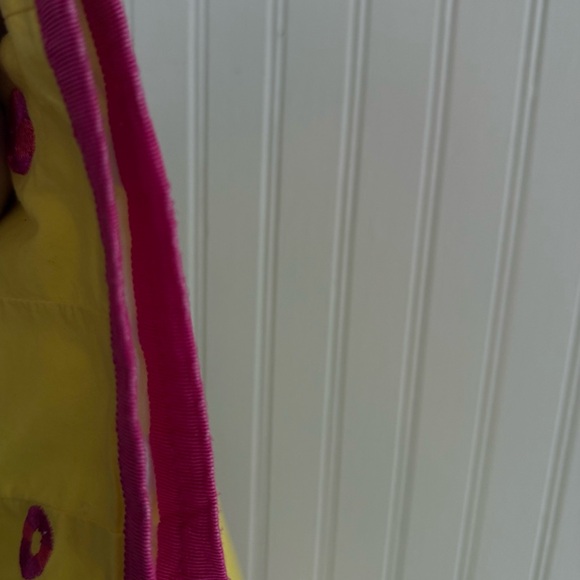 Lilly Pulitzer Vintage Skirt Size 6 yellow with Pink Embroidery - Picture 4 of 7